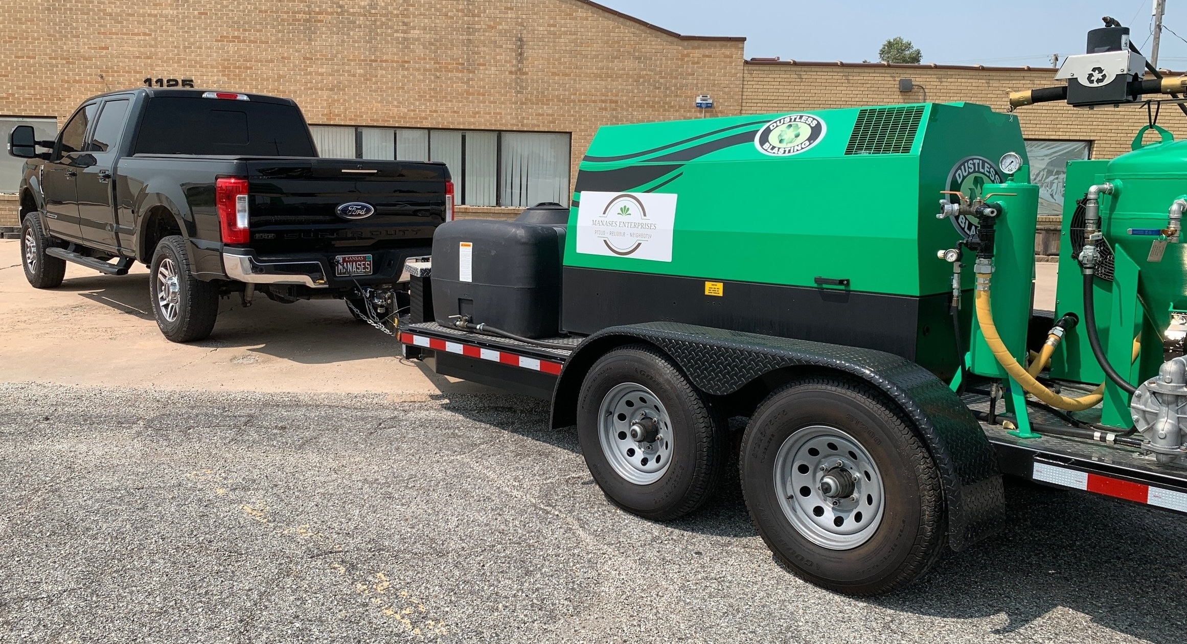 Austin Mobile Surface Prep truck and dustless blasting machine